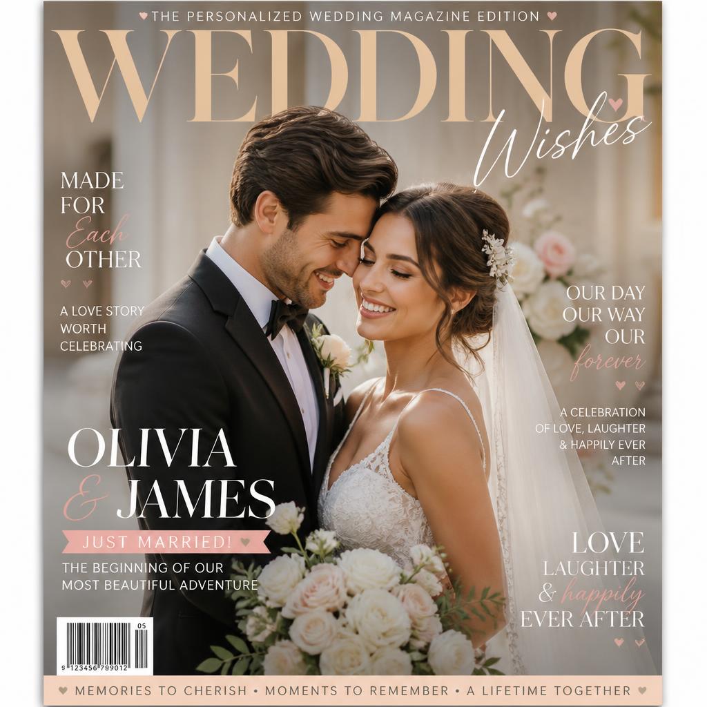 Wedding Wishes — Personalized Magazine