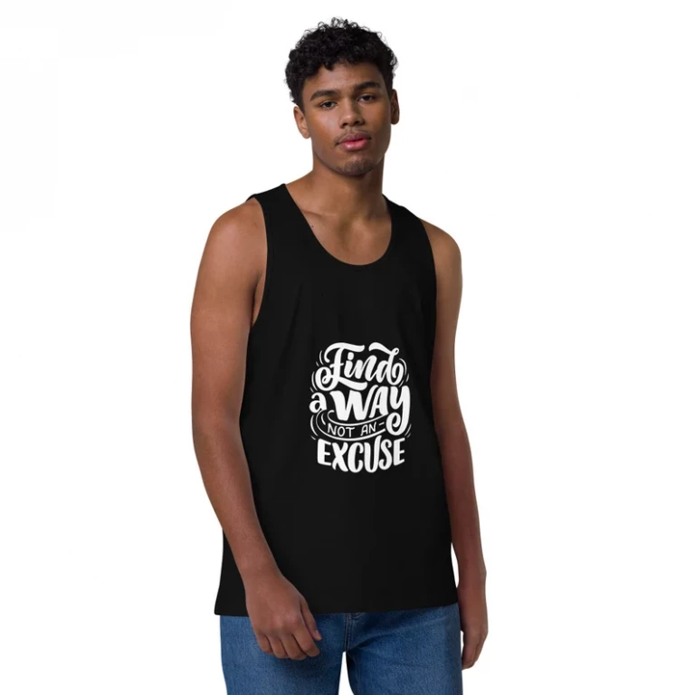 Find a Way, Not an Excuse – Premium Tank Top