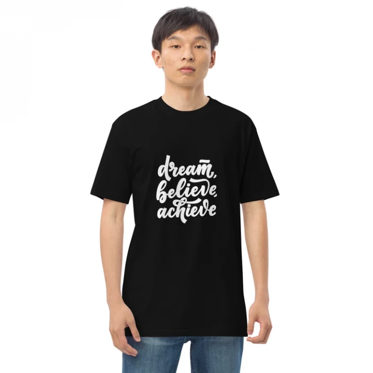 Dream, Believe, Achieve – Heavyweight T-Shirt