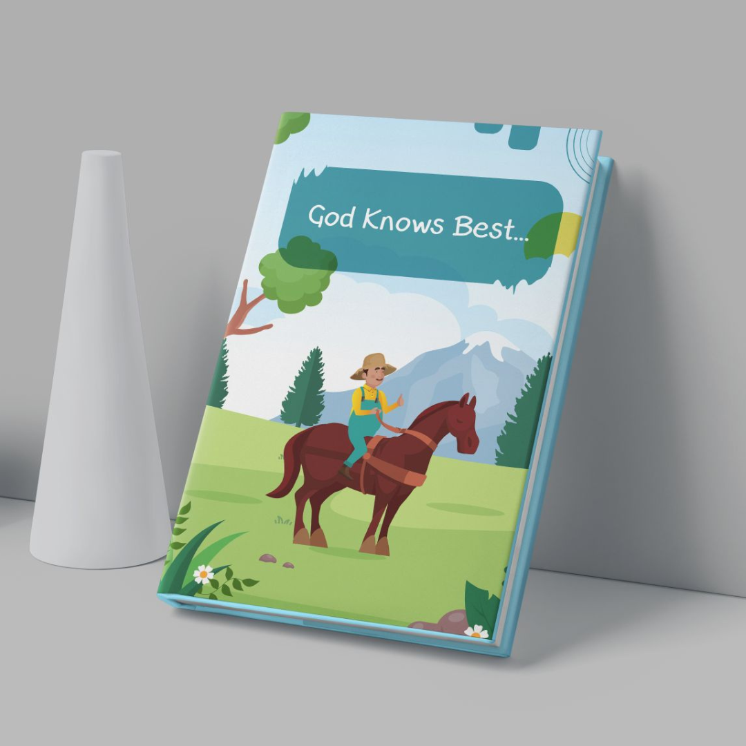 God Knows Best children's book mockup