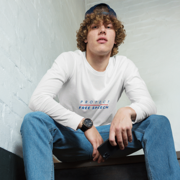 Protect Free Speech - Unisex Long Sleeve Tee - Image 5