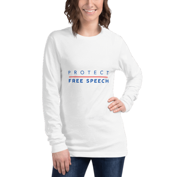 Protect Free Speech - Unisex Long Sleeve Tee - Image 6