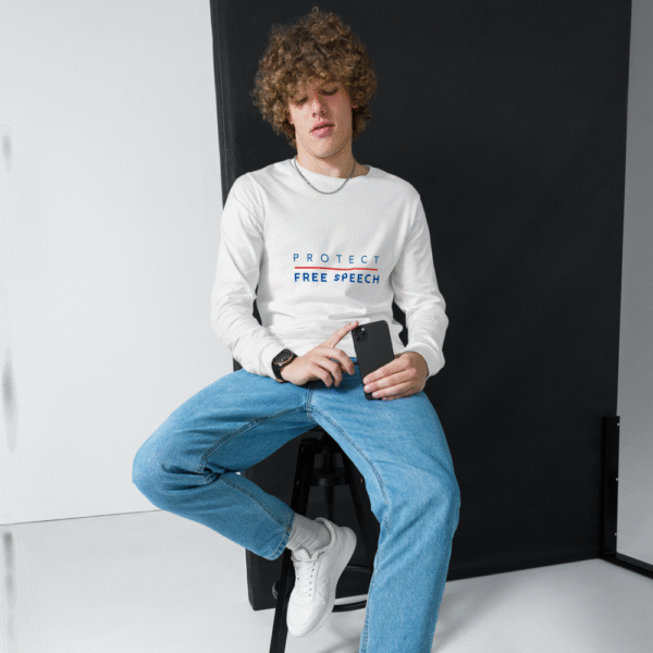 Protect Free Speech - Unisex Long Sleeve Tee - Image 7